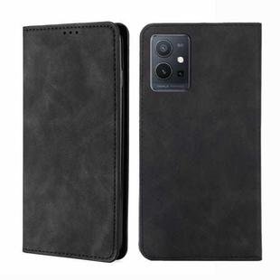 For vivo Y52t Skin Feel Magnetic Flip Leather Phone Case(Black)