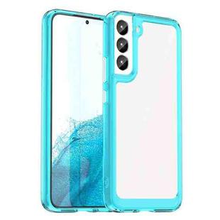 For Samsung Galaxy S23 5G Colorful Series Acrylic + TPU Phone Case(Transparent Blue)