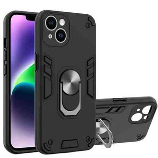 For iPhone 14 Plus 2 in 1 Armour Series PC + TPU Protective Phone Case(Black)