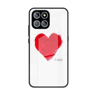 For Honor 8X 5G Colorful Painted Glass Phone Case(Love)