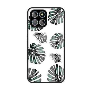 For Honor 8X 5G Colorful Painted Glass Phone Case(Banana Leaf)