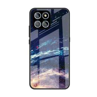 For Honor 8X 5G Colorful Painted Glass Phone Case(Starry Sky)