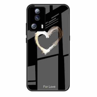 For Xiaomi Civi 2 Colorful Painted Glass Phone Case(Black Love)