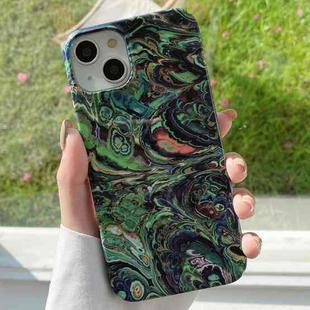 For iPhone 14 Plus Varnishing Water Stick PC Phone Case(Watercolor)