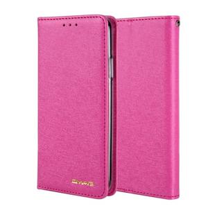 For iPhone 11 Pro CMai2 Silk Texture Horizontal Flip Leather Case with Holder & Card Slots & Photo Frame & Wallet(Rose Red)