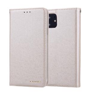 For iPhone 11 CMai2 Silk Texture Horizontal Flip Leather Case with Holder & Card Slots & Photo Frame & Wallet(Light Gold)