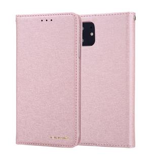 For iPhone 11 CMai2 Silk Texture Horizontal Flip Leather Case with Holder & Card Slots & Photo Frame & Wallet(Rose Gold)