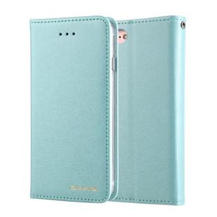 For iPhone SE 2020 & 8 & 7 CMai2 Silk Texture Horizontal Flip Leather Case with Holder & Card Slots & Photo Frame & Wallet(Mint Green)