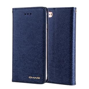 For iPhone SE 2020 & 8 & 7 CMai2 Silk Texture Horizontal Flip Leather Case with Holder & Card Slots & Photo Frame & Wallet(Royal Blue)