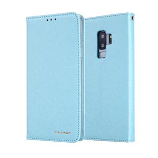 For Galaxy S9 CMai2 Silk Texture Horizontal Flip Leather Case with Holder & Card Slots & Photo Frame & Wallet(Mint Green)
