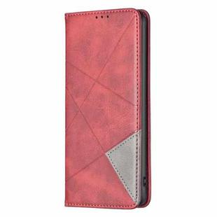 For Samsung Galaxy A14 5G Prismatic Invisible Magnetic Leather Phone Case(Red)
