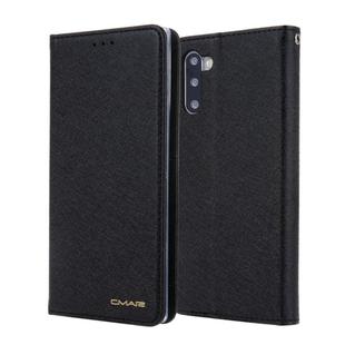 For Galaxy Note 10 CMai2 Silk Texture Horizontal Flip Leather Case with Holder & Card Slots & Photo Frame & Wallet(Black)