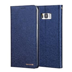 For Galaxy S8  CMai2 Silk Texture Horizontal Flip Leather Case with Holder & Card Slots & Photo Frame & Wallet(Royal Blue)