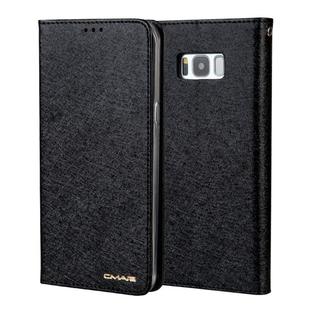 For Galaxy S8+ CMai2 Silk Texture Horizontal Flip Leather Case with Holder & Card Slots & Photo Frame & Wallet(Black)