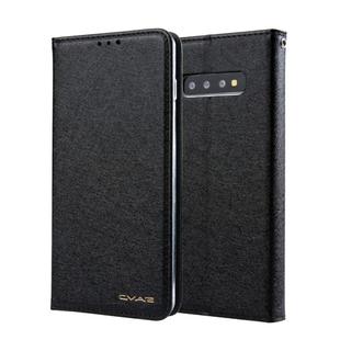 For Galaxy S10 CMai2 Silk Texture Horizontal Flip Leather Case with Holder & Card Slots & Photo Frame & Wallet(Black)