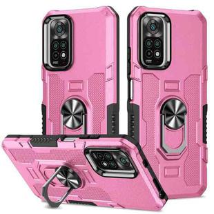 For Xiaomi Redmi Note 11 Global Ring Holder Armor Hybrid Phone Case(Pink)