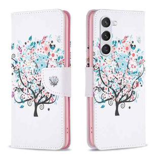 For Samsung Galaxy S23 5G Drawing Pattern Leather Phone Case(Tree)