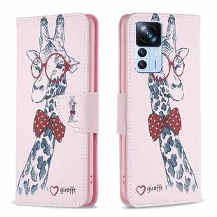For Xiaomi 12T / 12T Pro / Redmi K50 Ultra Drawing Pattern Leather Phone Case(Deer)