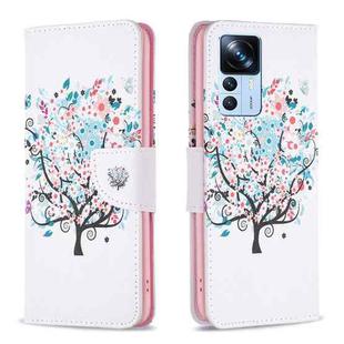 For Xiaomi 12T / 12T Pro / Redmi K50 Ultra Drawing Pattern Leather Phone Case(Tree)