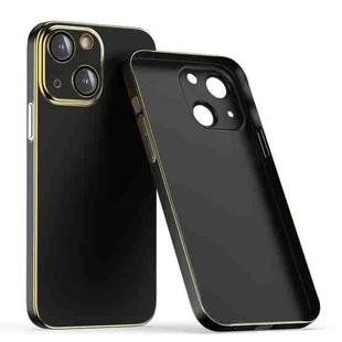 For iPhone 14 Lens Protector Ultra-thin Electroplated PC Phone Case(Black)