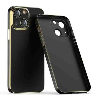 For iPhone 14 Plus Lens Protector Ultra-thin Electroplated PC Phone Case(Black)