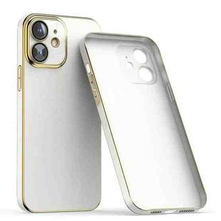 For iPhone 11 Lens Protector Ultra-thin Electroplated PC Phone Case(White)