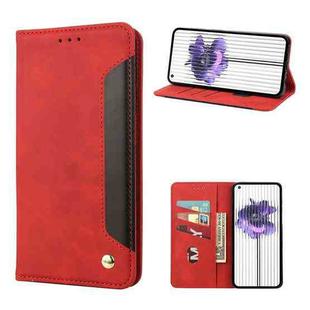 For Nothing Phone 1 Skin Feel Splicing Leather Phone Case(Red)