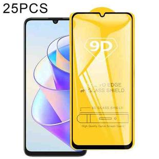 For Honor Play 40 Plus / Play7T 25pcs 9D Full Glue Full Screen Tempered Glass Film
