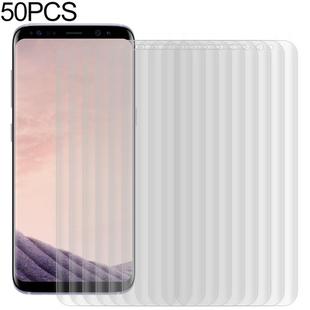 For Galaxy S8+ 50 PCS 3D Curved Full Cover Soft PET Film Screen Protector