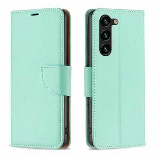 For Samsung Galaxy S23+ 5G Litchi Texture Pure Color Leather Phone Case(Green)