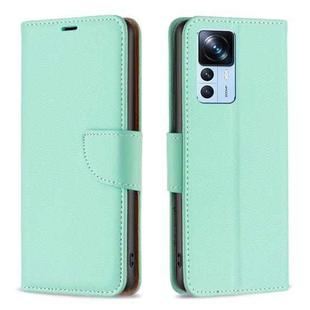 For Xiaomi 12T / 12T Pro / Redmi K50 Ultra Litchi Texture Pure Color Leather Phone Case(Green)