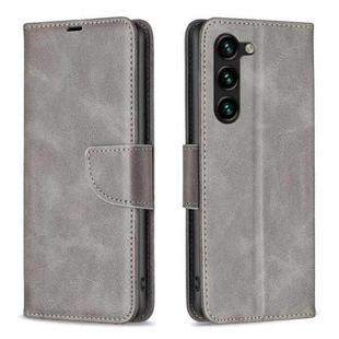 For Samsung Galaxy S23+ 5G Lambskin Texture Leather Phone Case(Grey)