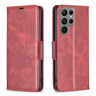 For Samsung Galaxy S23 Ultra 5G Lambskin Texture Leather Phone Case(Red)