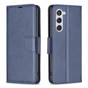For Samsung Galaxy S23 5G Lambskin Texture Leather Phone Case(Blue)
