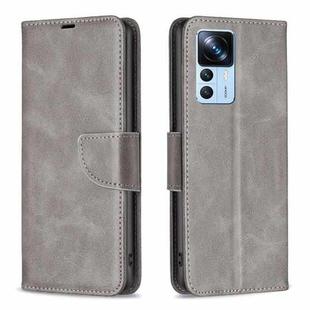 For Xiaomi 12T / 12T Pro / Redmi K50 Ultra Lambskin Texture Leather Phone Case(Grey)
