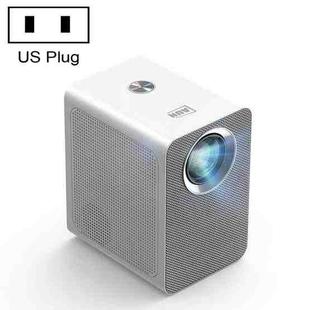 AUN ET50 4 inch 180 Lumens 1920x1080P Smart LED Mini Projector, Plug Type:US Plug(White)