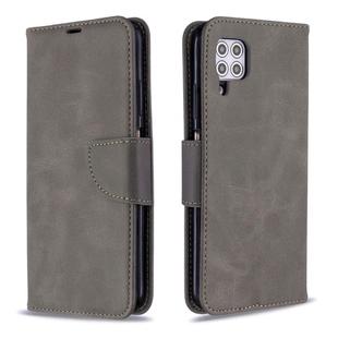 For Huawei P40 Lite Retro Lambskin Texture Pure Color Horizontal Flip PU Leather Case with Holder & Card Slots & Wallet & Lanyard(Grey)