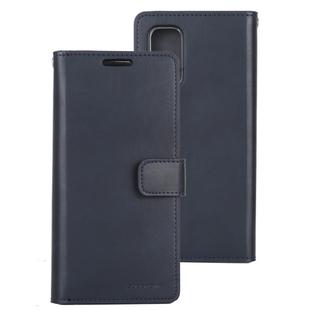For Galaxy S20 Plus GOOSPERY Mansoor Series Crazy Horse Texture Horizontal Flip Leather Case With Bracket & Card Slot & Wallet(Navy Blue)