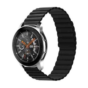 For Samsung Galaxy Watch5 40mm/44mm / Watch5 Pro Two-color Silicone Magnetic Watch Band(Black)