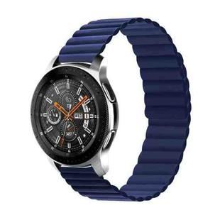For Samsung Galaxy Watch5 40mm/44mm / Watch5 Pro Two-color Silicone Magnetic Watch Band(Blue)