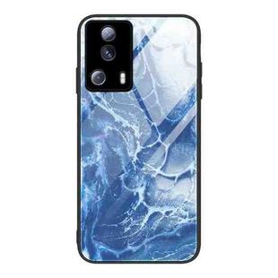 For Xiaomi Civi 2 Marble Pattern Glass Phone Case(Blue Ocean)