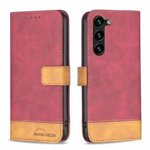 For Samsung Galaxy S23+ 5G BF11 Color Matching Skin Feel Leather Phone Case(Red)