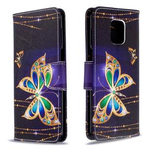 For Xiaomi Redmi Note 9S / Note 9 Pro / Note 9 Pro Max Colored Drawing Horizontal Flip Leather Case with Holder & Card Slots & Wallet(Big Butterfly)