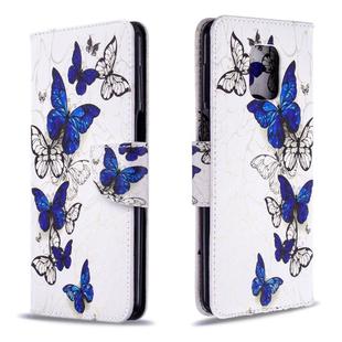 For Xiaomi Redmi Note 9S / Note 9 Pro / Note 9 Pro Max Colored Drawing Horizontal Flip Leather Case with Holder & Card Slots & Wallet(Butterflies)