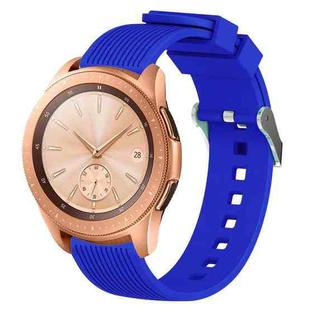 For Samsung Galaxy Watch5 40mm/44mm / Watch5 Pro 20mm Vertical Grain Silicone Watch Band(Sapphire Blue)