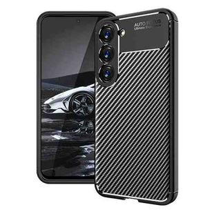 For Samsung Galaxy S23 5G Carbon Fiber Texture Shockproof TPU Phone Case(Black)