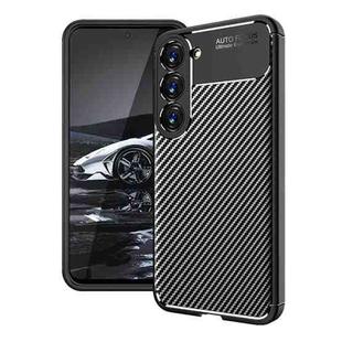 For Samsung Galaxy S23+ 5G Carbon Fiber Texture Shockproof TPU Phone Case(Black)