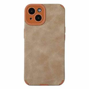 For iPhone 14 TPU Leather Phone Case(Brown)