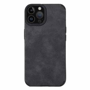 For iPhone 14 Pro TPU Leather Phone Case(Black)