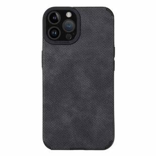 For iPhone 14 Pro Max TPU Leather Phone Case(Black)